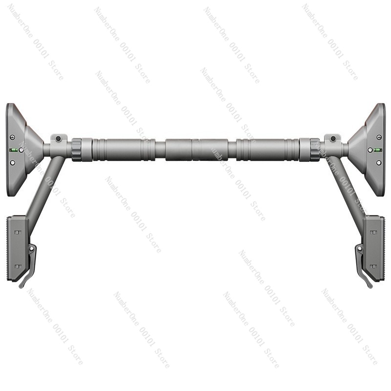 Chin Bar Doorway - 家庭用フィットネス ドア枠懸垂バー 室内家族用エクササイズ器具 ノードリル壁掛け懸垂トレーナー アップグレード版ダブルサポート