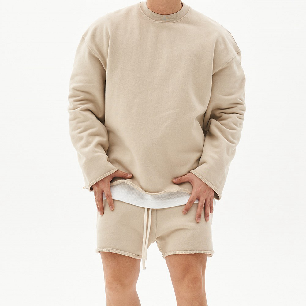 Outdoor Sport Hoodie - メンズトレーニングスポーツスーツ、ジムフィットネスキット、フード付きプルオーバー、フード付きショーツ、ジョギングセット、コットンランニングトラックスーツ、スポーツウェア