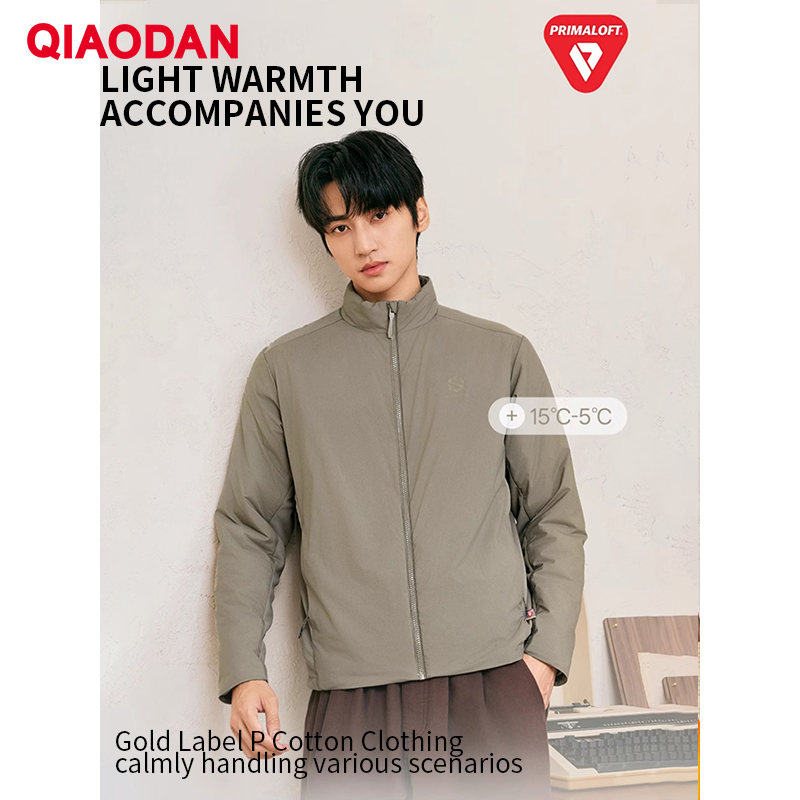 Outdoor Sport Winter Jacket - QIAODAN 男性綿入りジャケット帯電防止 Hlikng ウインドブレーカー 2025 冬アウトドアスポーツ防水暖かいアウターウェア