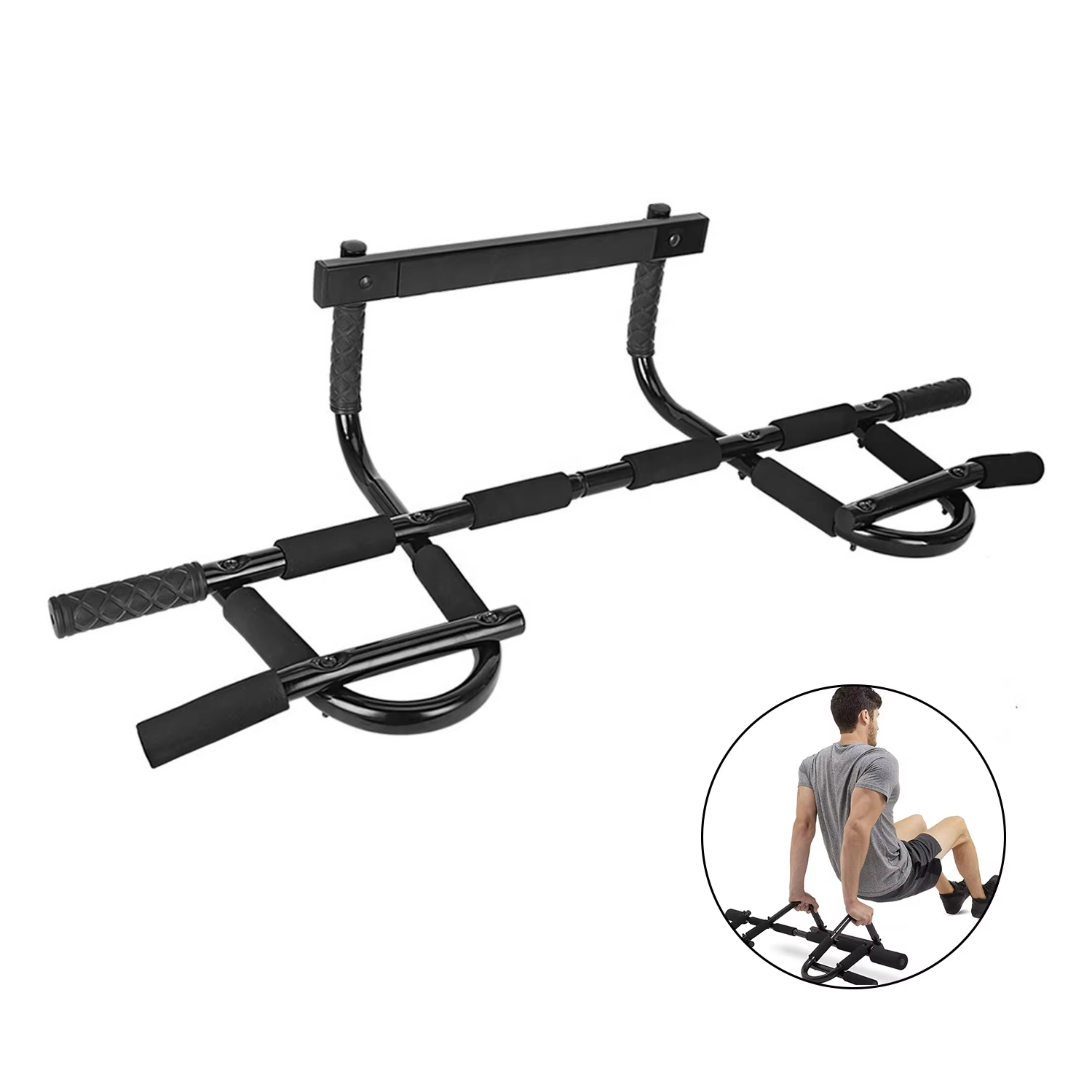 Chin Bar Doorway - ドアに取り付けるフィットネスバー、懸垂バー、パラレットバー、チンニングバー、ドアジムバー、ホームフィットネス用