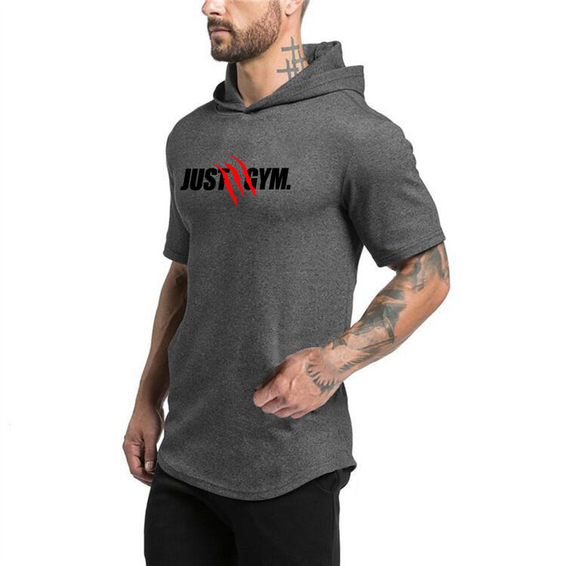 ジムトレーニングボディービルフィットネスパーカーメンズスポー - Outdoor Sport Hoodie のレビューと価格