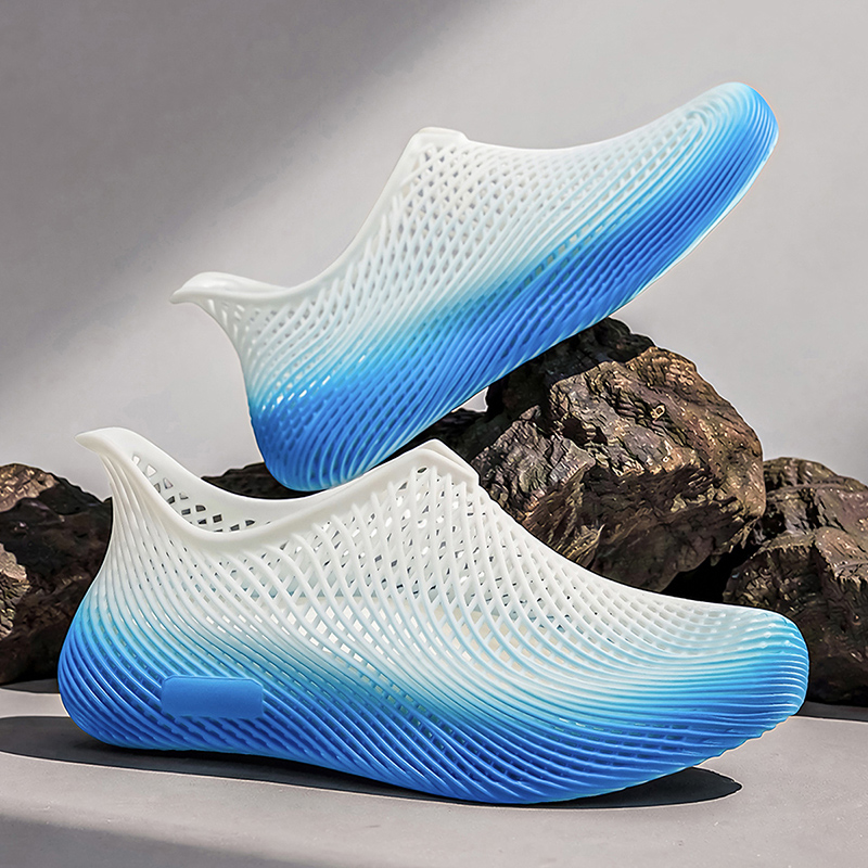 夏用3Dプリントクロッグ 軽量 滑り止め 通気性のある中空デ - Outdoor Sport Outfit のレビューと価格