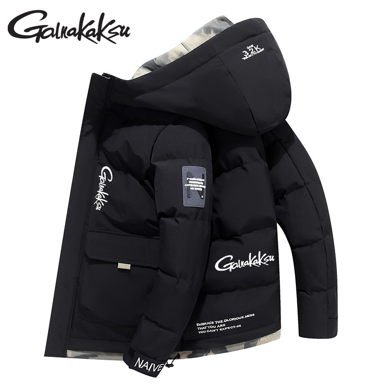 フード付きフィッシングジャケット,暖かいカーディガン,綿のコ - Outdoor Sport Winter Jacket のレビューと価格
