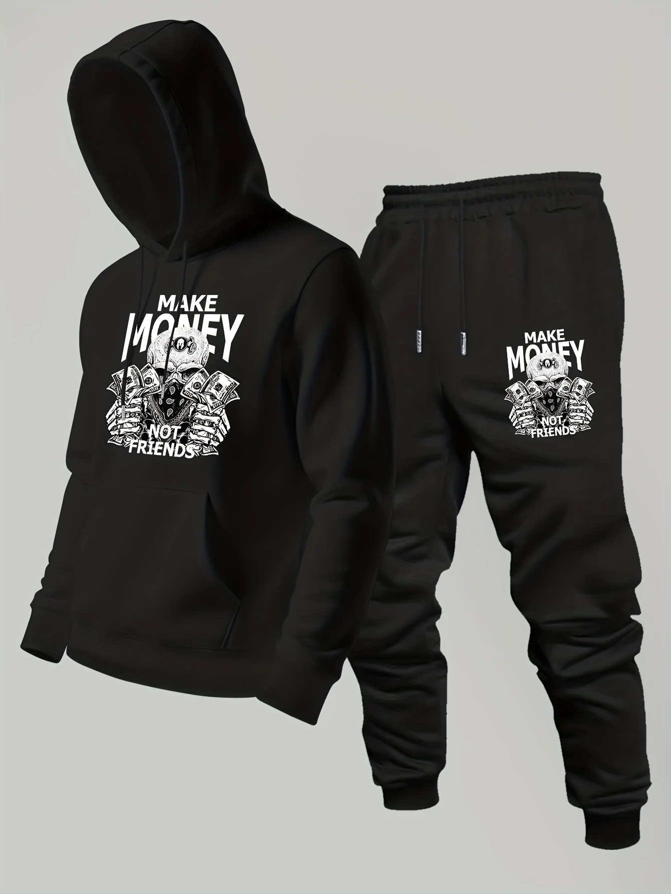 2026年新作 メンズプリントパーカー＆パンツ 2点セット  - Outdoor Sport Hoodie のレビューと価格