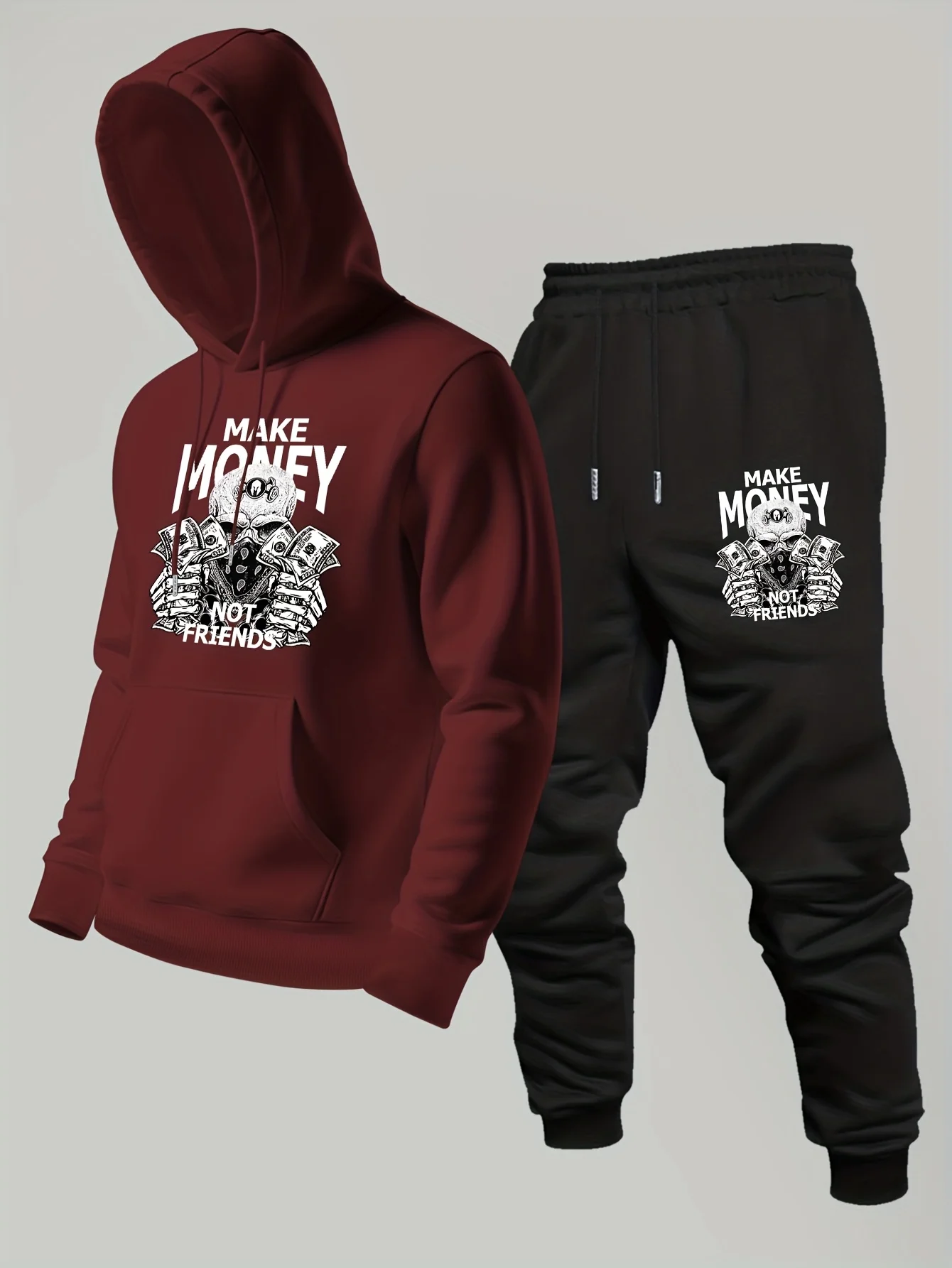 2026年新作 メンズプリントパーカー＆パンツ 2点セット  - Outdoor Sport Hoodie のレビューと価格