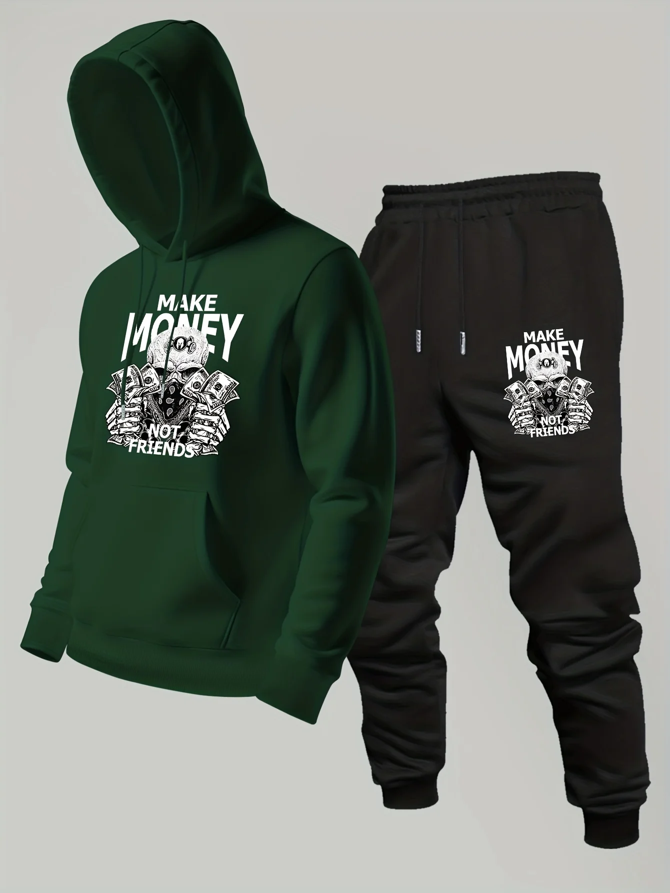 2026年新作 メンズプリントパーカー＆パンツ 2点セット  - Outdoor Sport Hoodie のレビューと価格