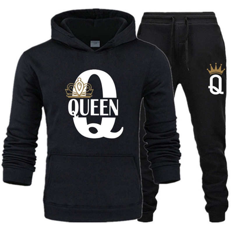 Kとqのプリント2ピースのトラックスーツセットアウトドアスポ - Outdoor Sport Hoodie のレビューと価格