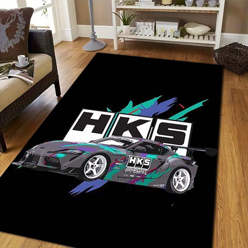 3DレーシングH-HKSプリントエリアラグ滑り止めフロアマッ - Outdoor Sport Area のレビューと価格