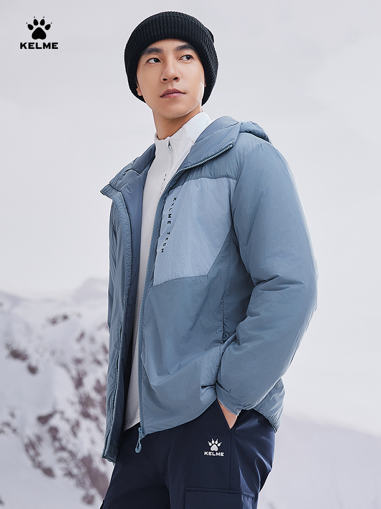 ケルメ-男性用軽量フード付きジャケット、コットンジャケット、 - Outdoor Sport Winter Jacket のレビューと価格