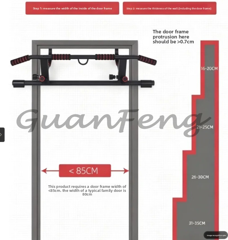 ドアフレーム用ネジ不要懸垂・チンアップ・ディップバー、ドア枠 - Chin Bar Doorway のレビューと価格