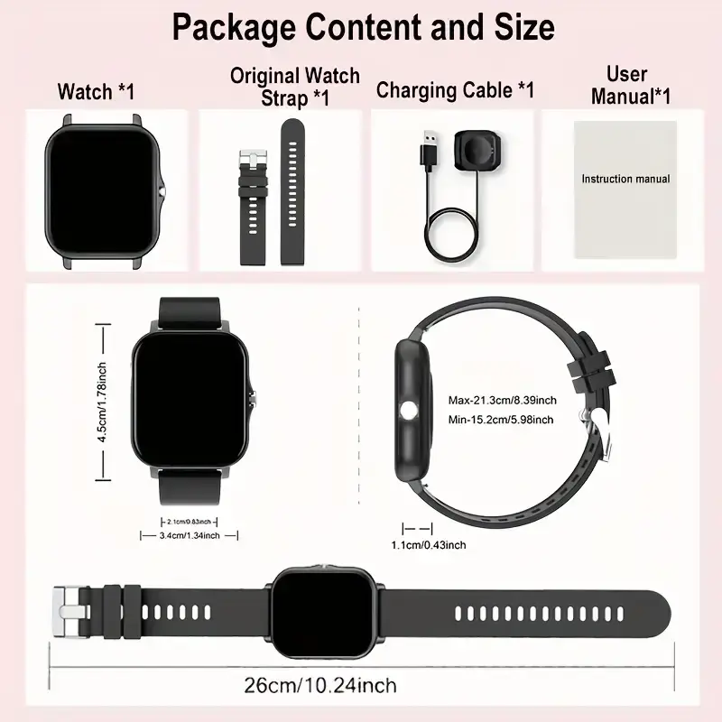 父の日と夏祭り：新しいスマートウォッチ（ブラック＆ピンク）ウ - Outdoor Sport Festival のレビューと価格