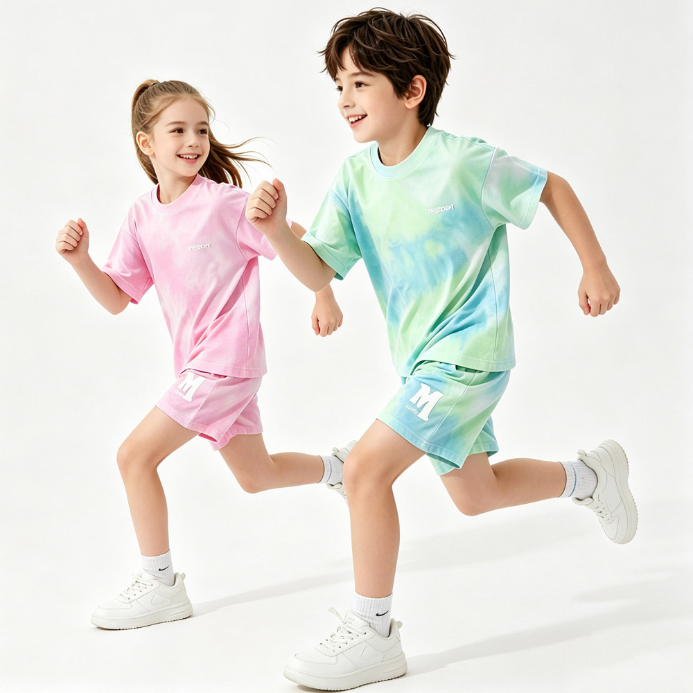 5-14 歳の子供スポーツセット綿男の子夏セット女の子ルーズ - Outdoor Sport Outfit のレビューと価格