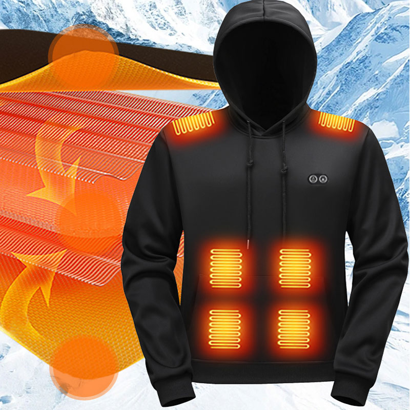 17 ゾーン加熱パーカー スウェットシャツ 冬用コート US - Outdoor Sport Hoodie のレビューと価格