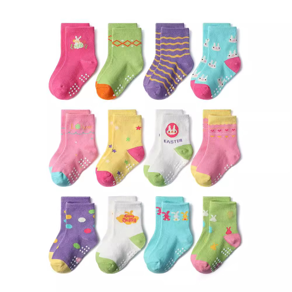 1/3/6/9/12 ペア子供用フロアソックスセット女の赤ち - Trampoline Park Sock のレビューと価格