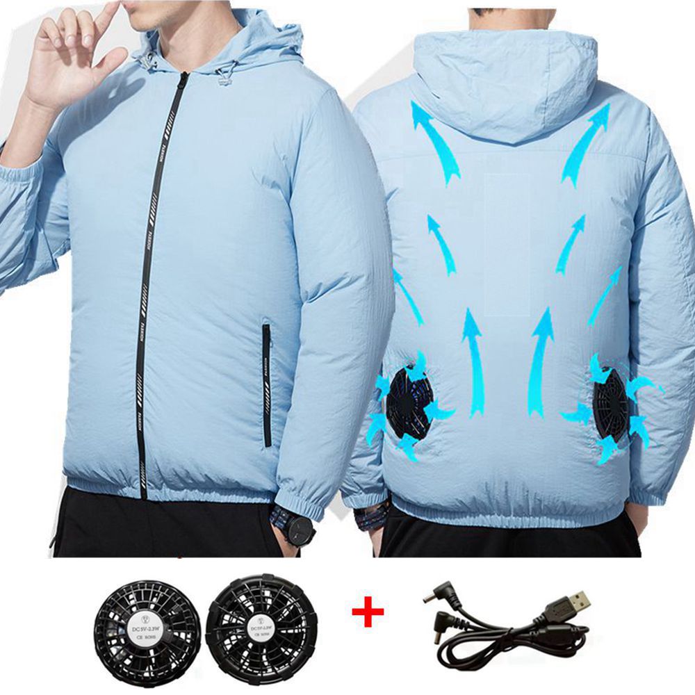 夏のスポーツファンエアコンクール男性女性旅行超軽量ブランド屋 - Outdoor Sport Jacket Brand のレビューと価格