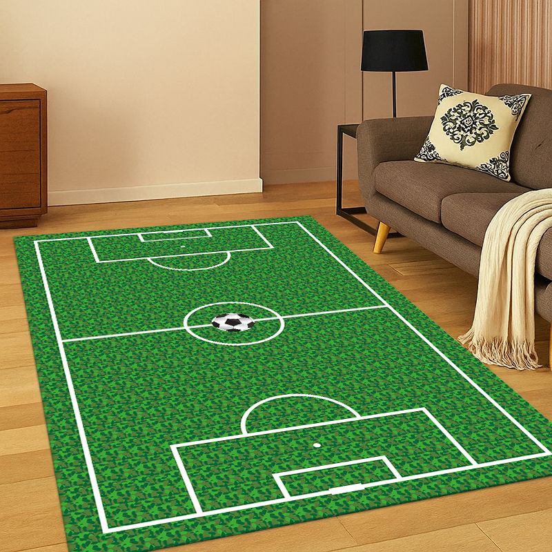 クラシックなサッカー場のフットボールスポーツカーペットラグ、 - Outdoor Sport Area のレビューと価格