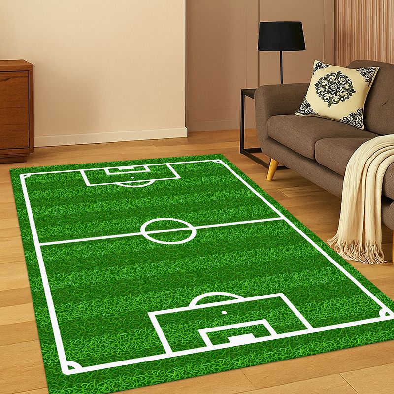 クラシックなサッカー場のフットボールスポーツカーペットラグ、 - Outdoor Sport Area のレビューと価格