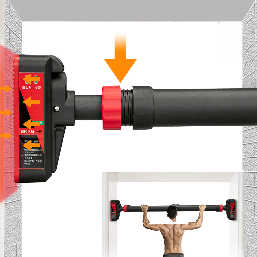 筋力トレーニング懸垂バー レベルゲージ付き 69-92cm  - Chin Bar Doorway のレビューと価格